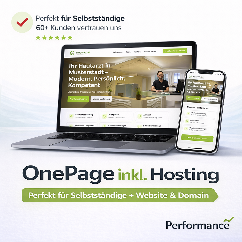 OnePage inkl. Hosting